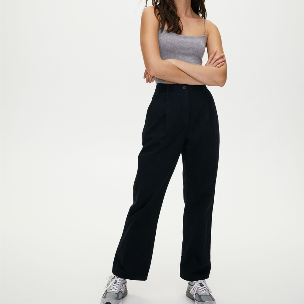 Aritzia (Wilfred Free) Black Zenith Straight Pants